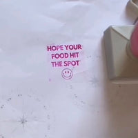 "Hope Your Food Hit The Spot" Server Stamp